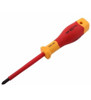 Wkrętak PH2 100 mm izolowany VDE stal S2, Waryński