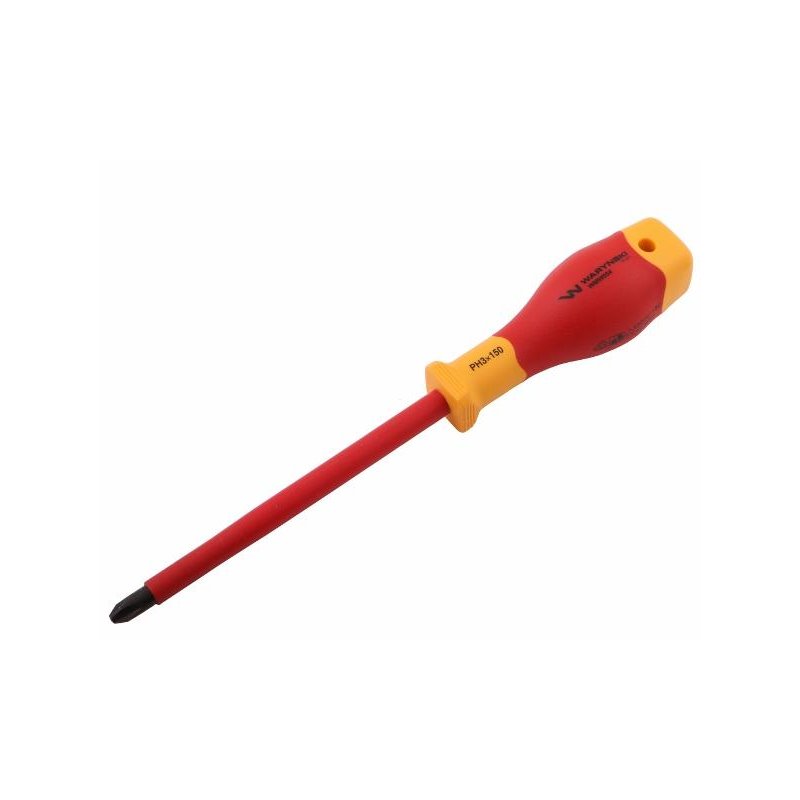 Wkrętak PH3 150 mm izolowany VDE stal S2, Waryński