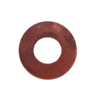 Podkładka. uszczelka miedziana wtryskiwacza 9x22 (1.0 mm) płaska ( sprzedawane po 100 )