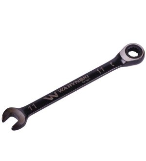 Klucz płasko-oczkowy 11 mm z grzechotką 72 zęby standard ASME B107-2010 Waryński
