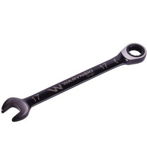 Klucz płasko-oczkowy 17 mm z grzechotką 72 zęby standard ASME B107-2010 Waryński