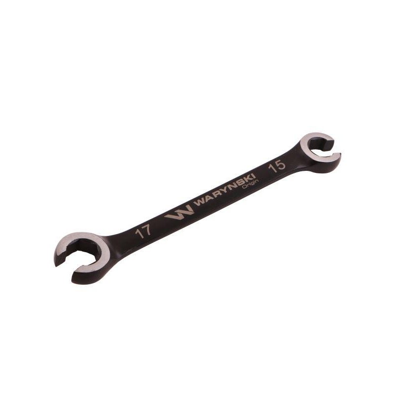 Klucz płasko oczkowy otwarty 15 x 17. Waryński
