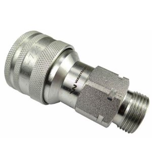 Szybkozłącze hydrauliczne gniazdo M22x1.5 gwint zewnętrzny EURO (9100822G) (ISO 7241-A) Waryński (opakowanie 50szt)