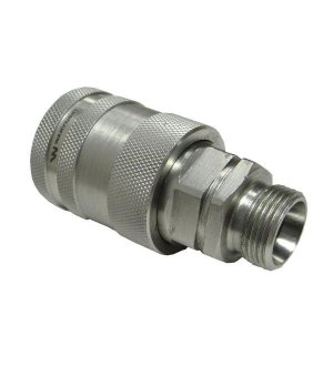 Szybkozłącze hydrauliczne gniazdo M22x1.5 gwint zewnętrzny EURO PUSH-PULL (9100822G) (ISO 7241-A) Waryński (opakowanie 50szt)