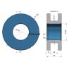 Rolka prowadząca koła podnoszącego st.typ otwór fi 55mm Anna