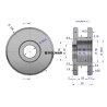 Rolka prowadząca koła podnoszącego n.typ otwór fi 55/34,5mm Anna