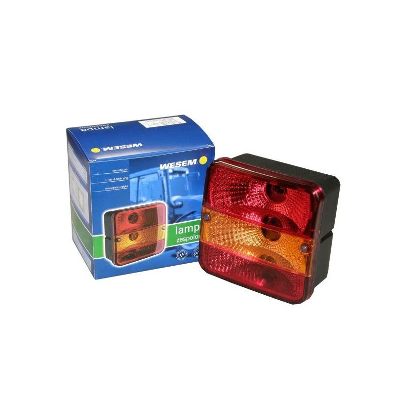 Lampa tylna zespolona kwadratowa Zetor Przyczepa Wesem