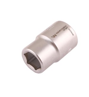 Nasadka sześciokątna 3/4". 19 mm. CrV50BV30. DIN 3124. Waryński