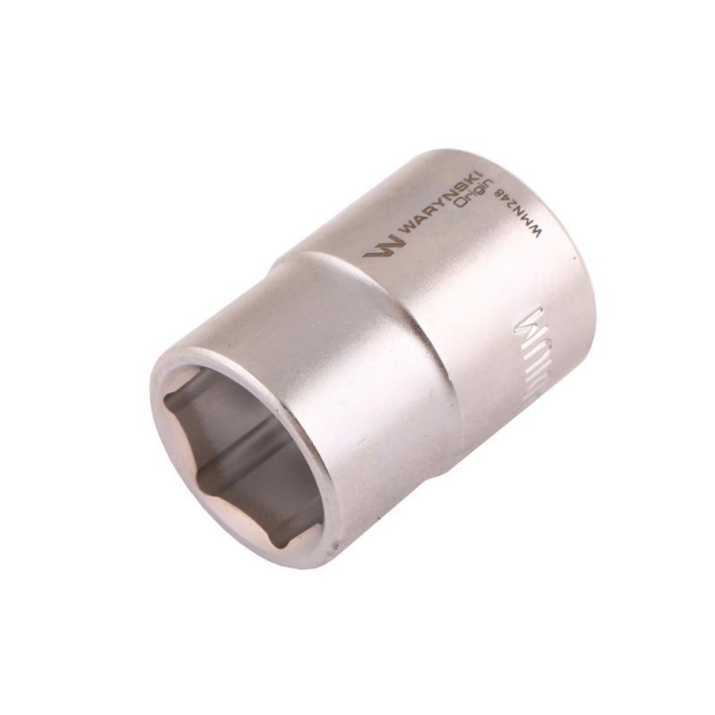 Nasadka sześciokątna 3/4". 24 mm. CrV50BV30. DIN 3124. Waryński