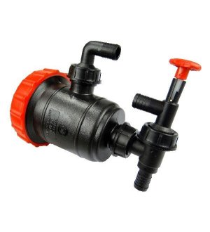 Filtr SS z zaworem spustowym z wyjściami na przewody fi 25 mm Opryskiwacz