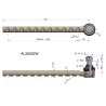 Przegub kierowniczy 311mm AL39022 WARYŃSKI