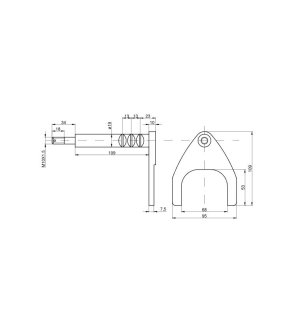 Widełki kompletne reduktora 80128020 C-385 Crystal