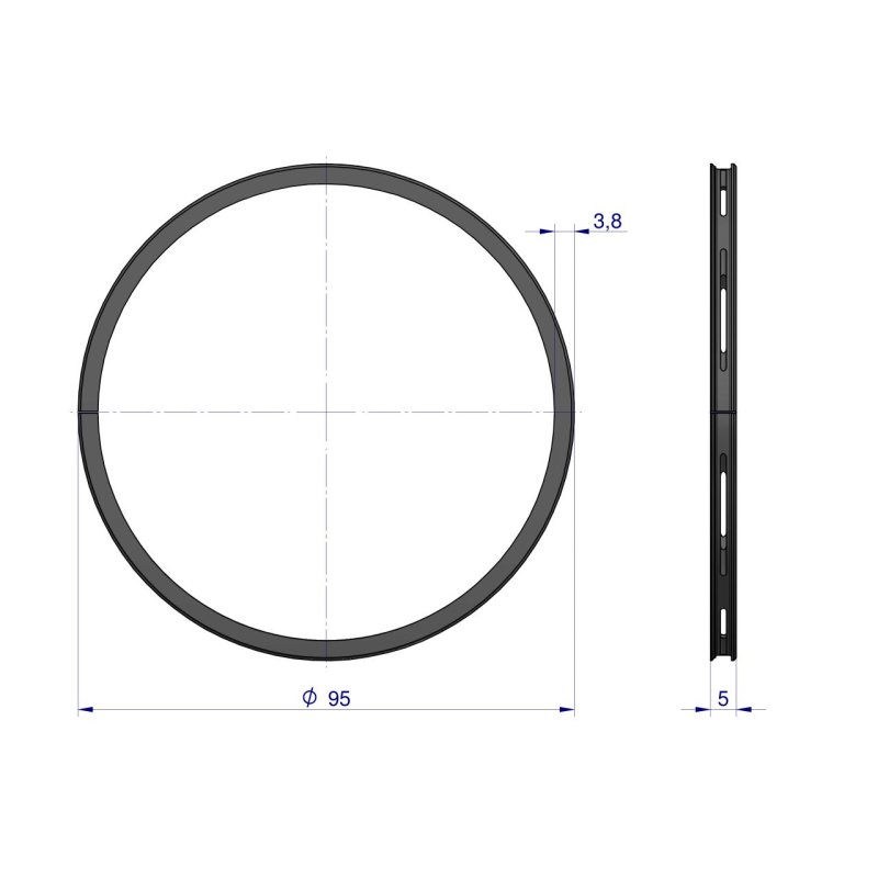 Pierścień tłokowy olejowy 50732850 973285 95x5 ( sprzedawane po 10 ) C-360 ORYGINAŁ URSUS