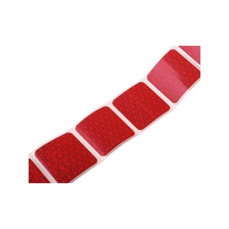Taśma odblaskowa konturowa w segmentach czerwona 1m bieżący
