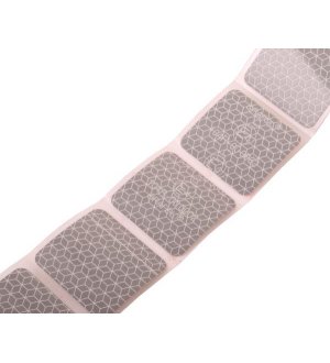 Taśma odblaskowa konturowa w segmentach biała 1m bieżący