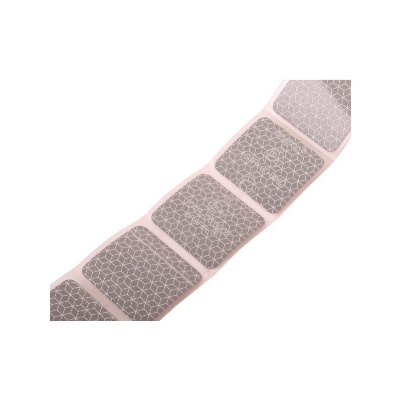 Taśma odblaskowa konturowa w segmentach biała 1m bieżący