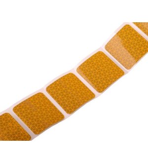 Taśma odblaskowa konturowa w segmentach żółta 1m bieżący