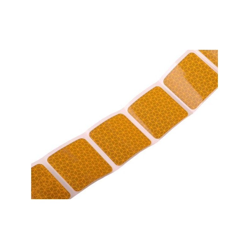 Taśma odblaskowa konturowa w segmentach żółta 1m bieżący