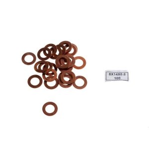 Podkładka, uszczelka miedziana 8x14x0.8 ( sprzedawane po 100 )