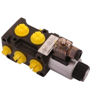 Dzielnik. zawór. elektrozawór kierunkowy elektromagnetyczny kontroli W-E12DVS6/2 (DVS6/50L) G1/2" 50L (24V DC) Waryński