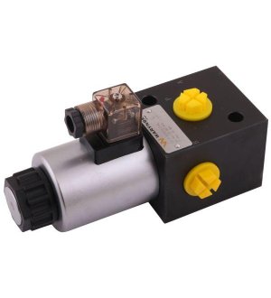 Elektrozawór 3-drogowy elektromagnetyczny kontroli 3/2 W-E12DVS3/2-80L G1/2" 80L (24V DC) Waryński