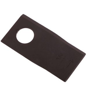 Nóż. nożyk kosiarka lewy 100x48x3mm otwór 23 zastosowanie T683L Mortl WARYŃSKI ( sprzedawane po 25 )