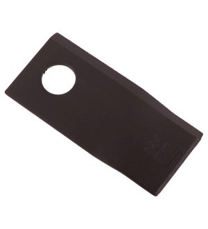 Nóż. nożyk kosiarka lewy 106x48x4mm otwór 19 zastosowanie 122329 Fella WARYŃSKI ( sprzedawane po 25 )