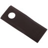 Nóż. nożyk kosiarka lewy 115x45x4mm otwór 18.25 zastosowanie 55906000 CC23499 Kuhn WARYŃSKI ( sprzedawane po 25 )