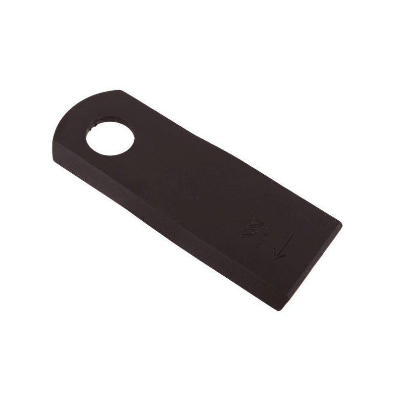 Nóż. nożyk kosiarka prawy 129.5x48x4mm otwór 21.2 zastosowanie 129MER Marangon WARYŃSKI ( sprzedawane po 25 )