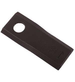 Nóż. nożyk kosiarka lewy 98x40x4mm otwór 16.2 zastosowanie DM-303 Claas WARYŃSKI ( sprzedawane po 25 )