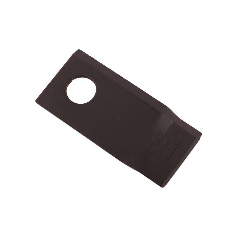 Nóż. nożyk kosiarka lewy 102x48x4mm otwór 19 zastosowanie 570447 Niemeyer WARYŃSKI ( sprzedawane po 25 )