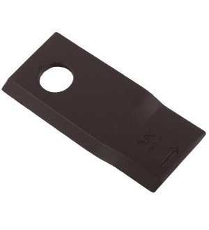 Nóż. nożyk kosiarka lewy 107x50x4mm otwór 19 zastosowanie 570683 Niemeyerl WARYŃSKI ( sprzedawane po 25 )