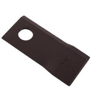 Nóż. nożyk kosiarka prawy 107x50x4mm otwór 19 zastosowanie 570684 Niemeyerl WARYŃSKI ( sprzedawane po 25 )