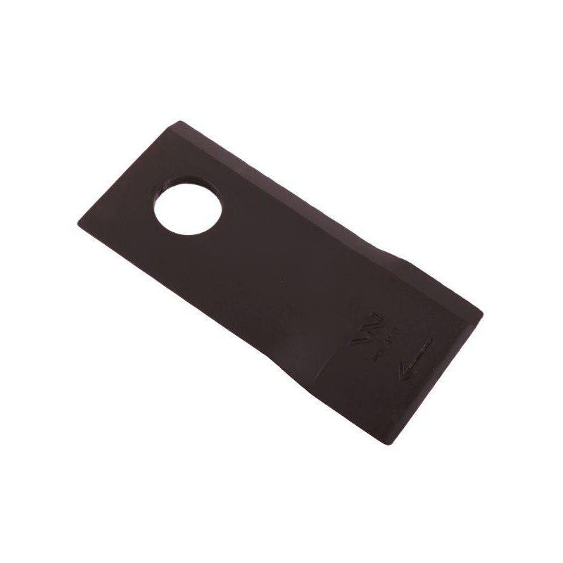 Nóż. nożyk kosiarka prawy 107x50x4mm otwór 19 zastosowanie 570684 Niemeyerl WARYŃSKI ( sprzedawane po 25 )