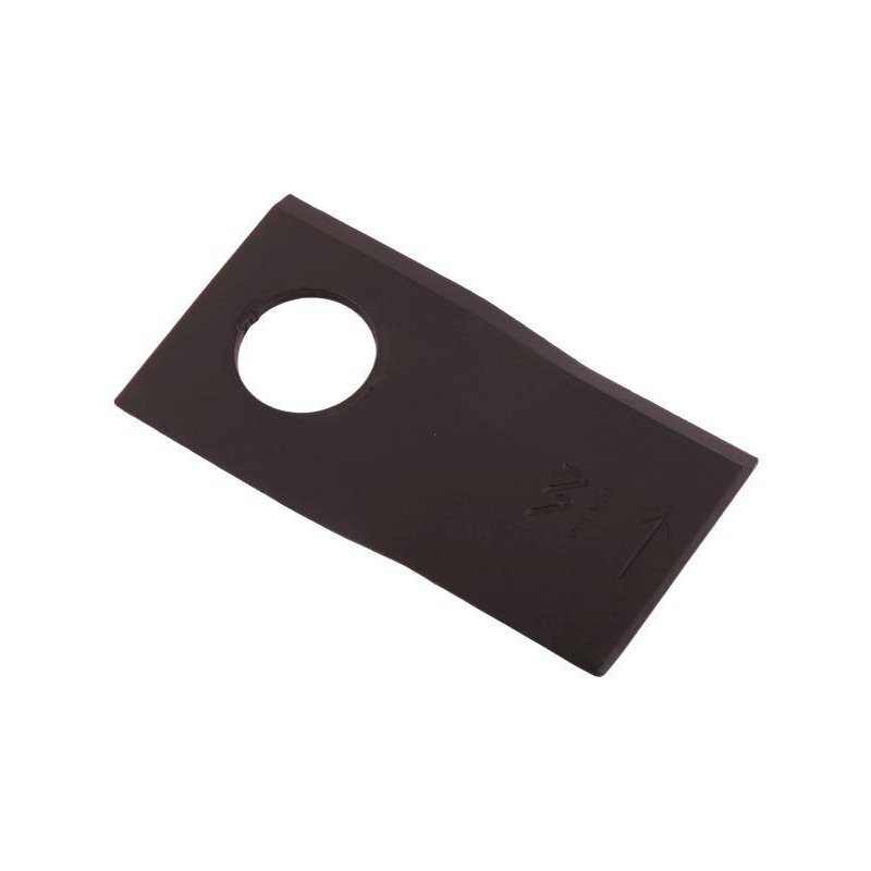 Nóż. nożyk kosiarka lewy 94x48x3mm otwór 23 zastosowanie T673L Mortl WARYŃSKI ( sprzedawane po 25 )