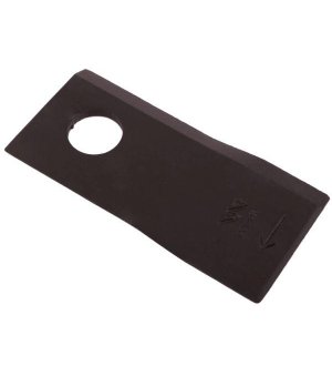 Nóż. nożyk kosiarka prawy 105x48x4mm otwór 19 zastosowanie 9492422 Claas WARYŃSKI ( sprzedawane po 25 )