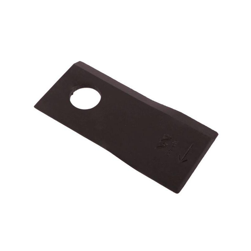 Nóż. nożyk kosiarka prawy 105x48x4mm otwór 19 zastosowanie 9492422 Claas WARYŃSKI ( sprzedawane po 25 )