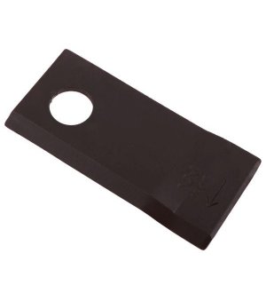 Nóż. nożyk kosiarka prawy 106x48x4mm otwór 19 zastosowanie 570444 Niemeyer WARYŃSKI ( sprzedawane po 25 )