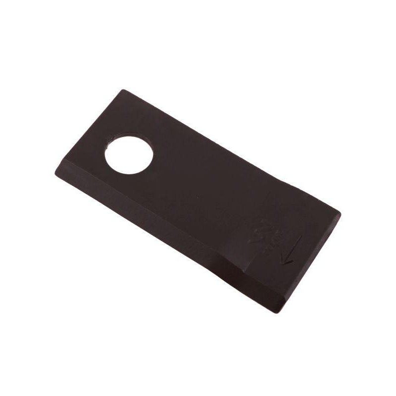 Nóż. nożyk kosiarka prawy 106x48x4mm otwór 19 zastosowanie 570444 Niemeyer WARYŃSKI ( sprzedawane po 25 )