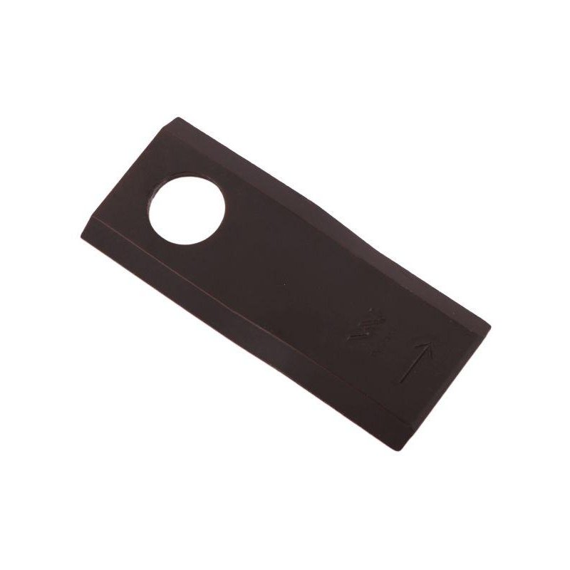 Nóż. nożyk kosiarka lewy 107x46x4mm otwór 21 WARYŃSKI ( sprzedawane po 25 )