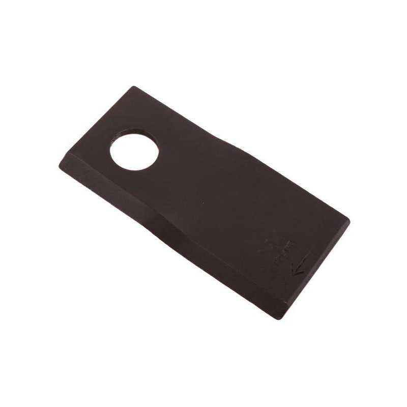 Nóż. nożyk kosiarka prawy 107x50x4mm otwór 19 zastosowanie 13800032 JF-Stoll WARYŃSKI ( sprzedawane po 25 )