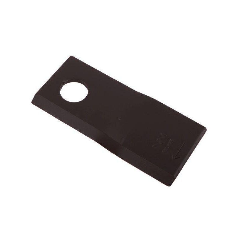 Nóż. nożyk kosiarka prawy 112x48x4mm otwór 19 zastosowanie 123707 134308 Fella WARYŃSKI ( sprzedawane po 25 )