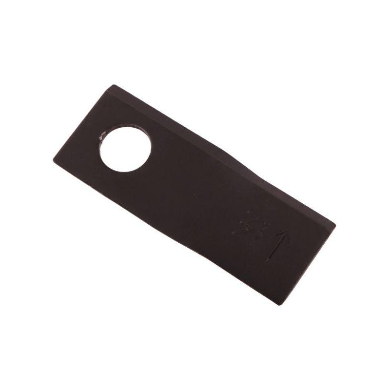 Nóż. nożyk kosiarka lewy 100x40x3mm otwór 19 zastosowanie 580290966 BCS Sipma WARYŃSKI ( sprzedawane po 25 )