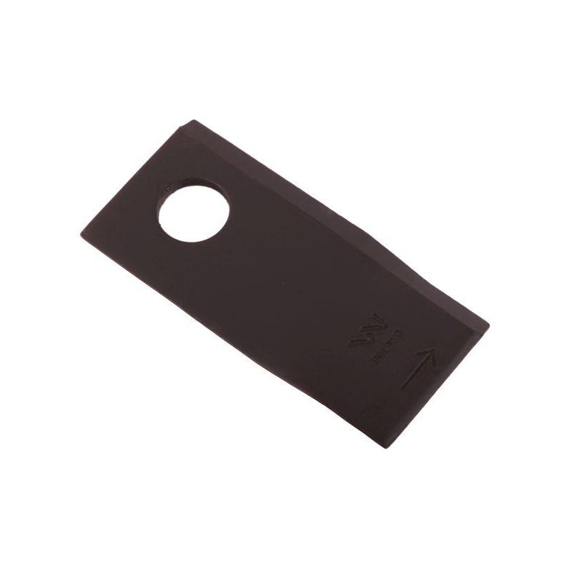 Nóż. nożyk kosiarka lewy 102x48x4mm otwór 19 zastosowanie 140693 Fella WARYŃSKI ( sprzedawane po 25 )