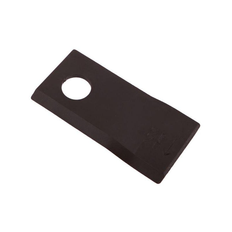 Nóż. nożyk kosiarka prawy 102x48x4mm otwór 19 zastosowanie 140692 Fella WARYŃSKI ( sprzedawane po 25 )