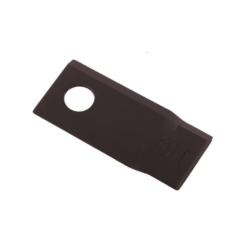 Nóż. nożyk kosiarka lewy 106x48x4mm otwór 19 zastosowanie 570445 Niemeyer WARYŃSKI ( sprzedawane po 25 )