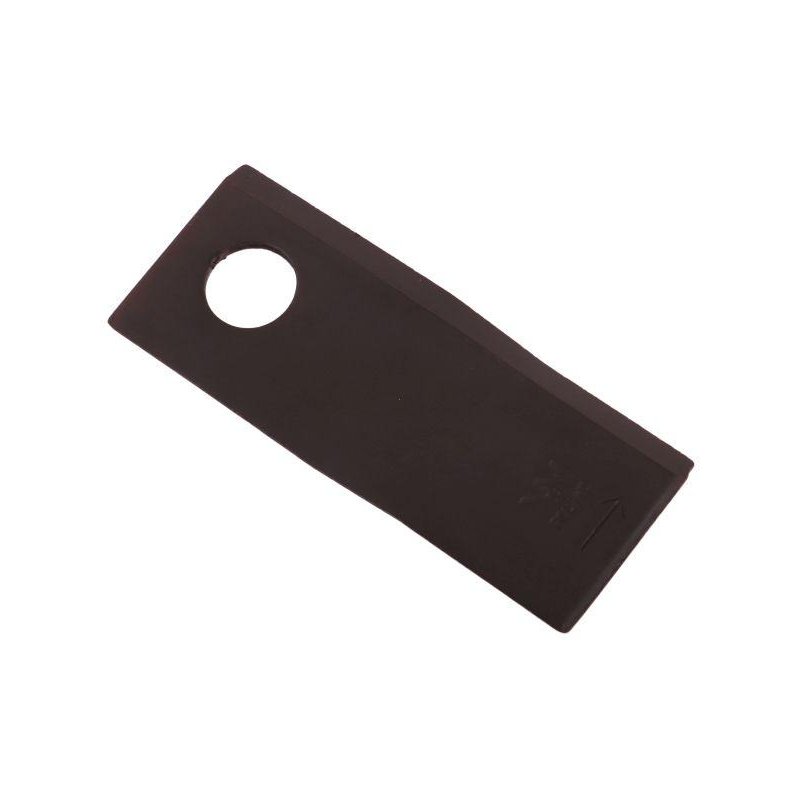 Nóż. nożyk kosiarka lewy 118x48x4mm otwór 19 zastosowanie 133075 Fella WARYŃSKI ( sprzedawane po 25 )