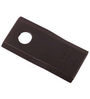 Nóż. nożyk kosiarka lewy 95x46x3,5mm otwór 16.25 zastosowanie 56151210 Kuhn WARYŃSKI ( sprzedawane po 25 )