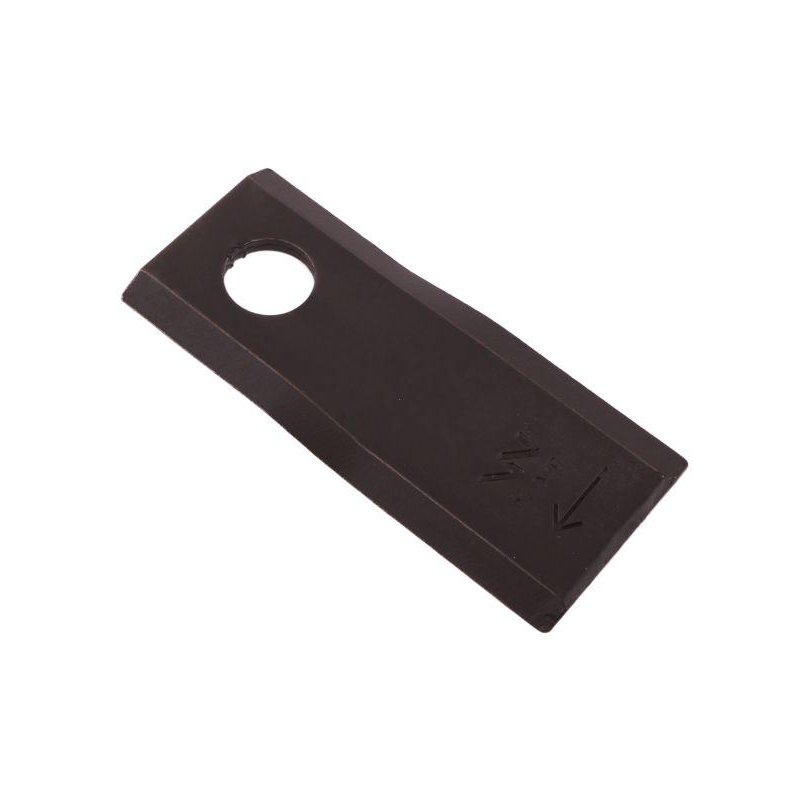 Nóż. nożyk kosiarka prawy 98x40x4mm otwór 16.2 zastosowanie DM-305 Claas WARYŃSKI ( sprzedawane po 25 )