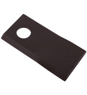 Nóż. nożyk kosiarka prawy 106x48x4mm otwór 19 zastosowanie 122330 Fella WARYŃSKI ( sprzedawane po 25 )